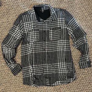 Black & White Volcolm Flannel